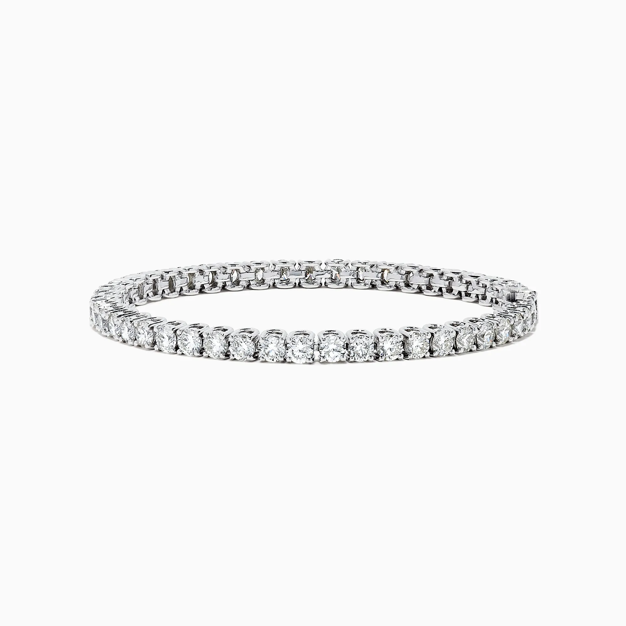 14K White Gold Diamond Tennis Bracelet, 9.00 TCW