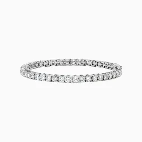 14K White Gold Diamond Tennis Bracelet, 9.00 TCW