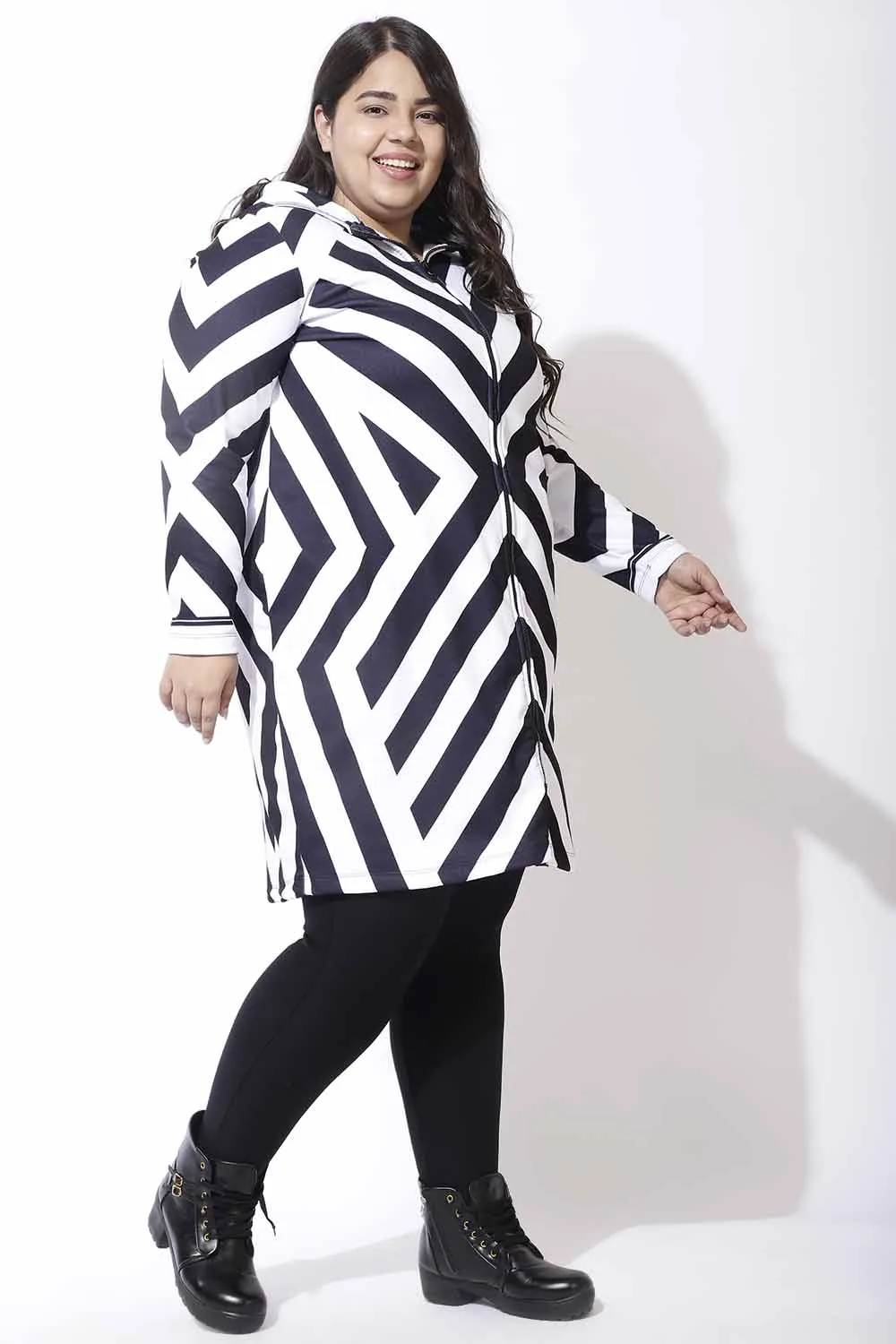 Bodycon Stripe Jacket Dress