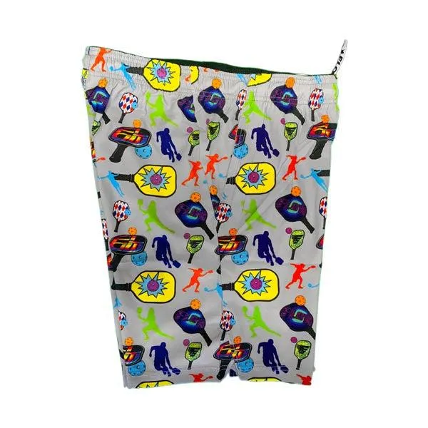 Boys Grey Pickleball Paddle Short