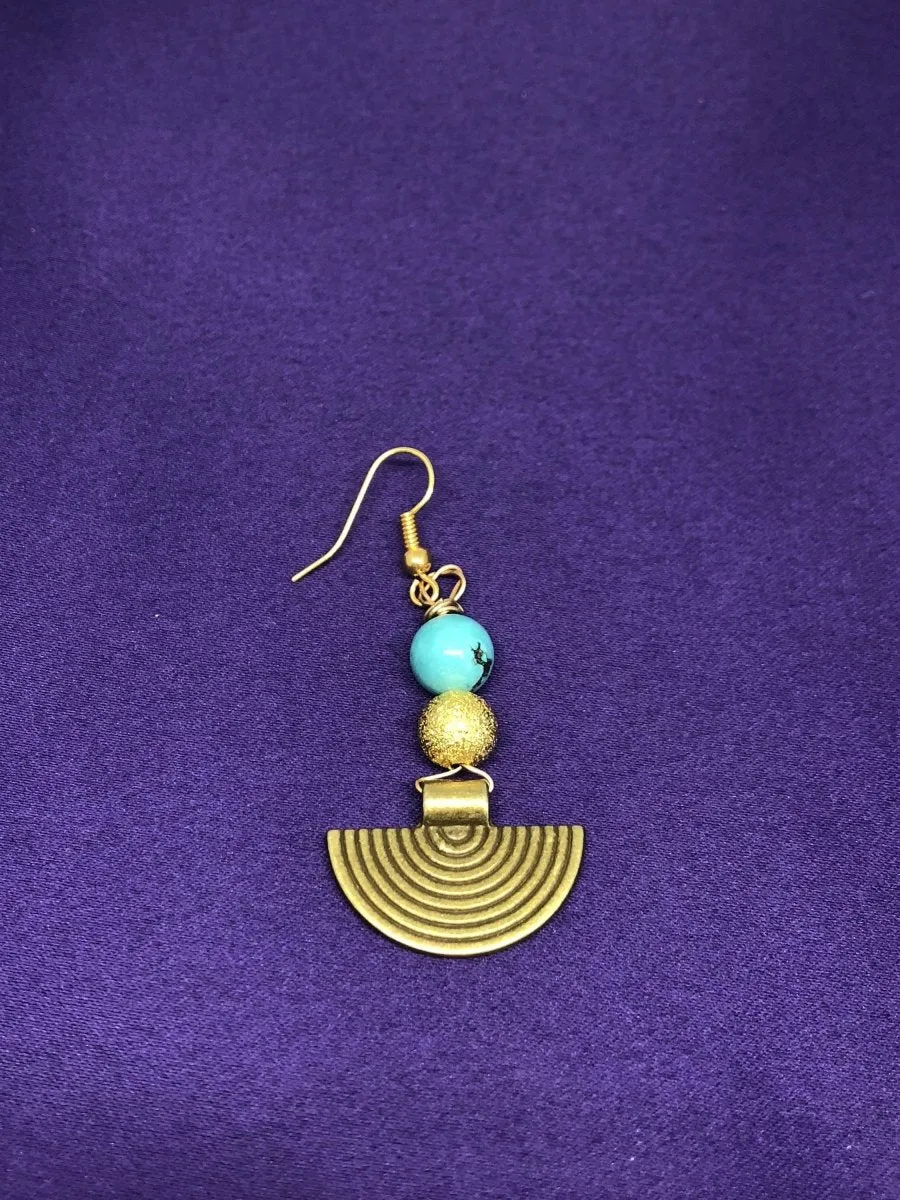 Brass Boho Earrings With Tribal Influence