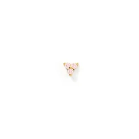 Cassia Single Stack Stud Earring - Rose