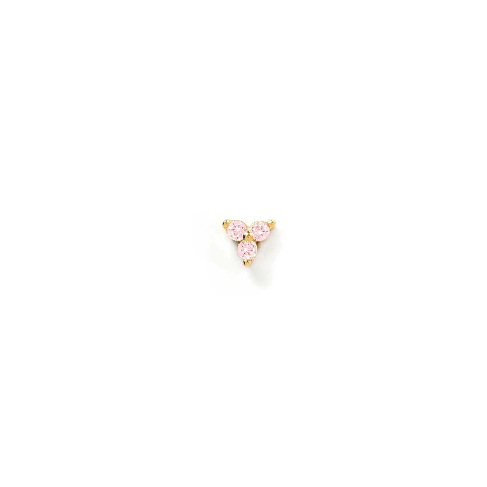 Cassia Single Stack Stud Earring - Rose