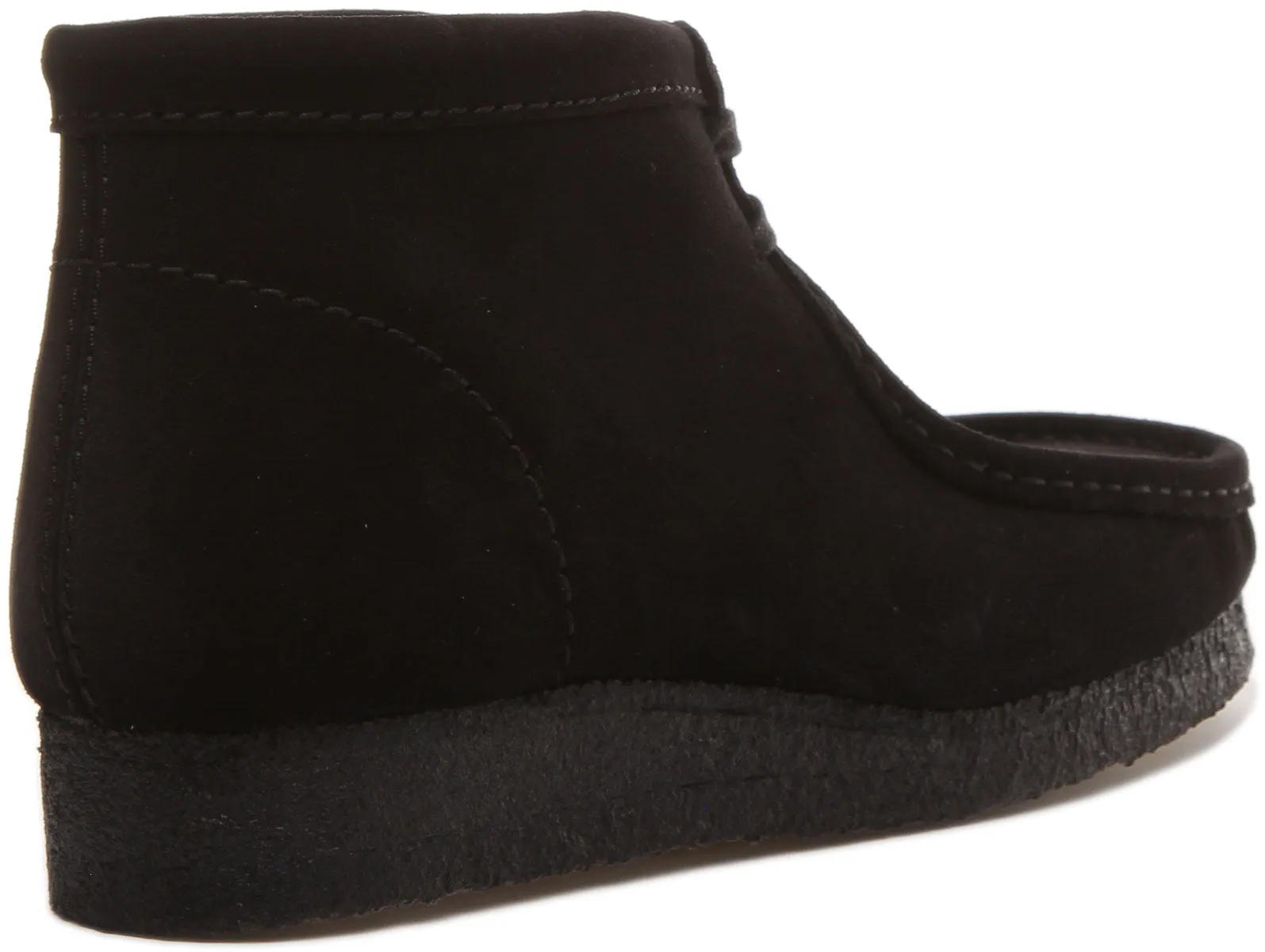 Clarks Originals Wallabee Boot In Black Suede For Men