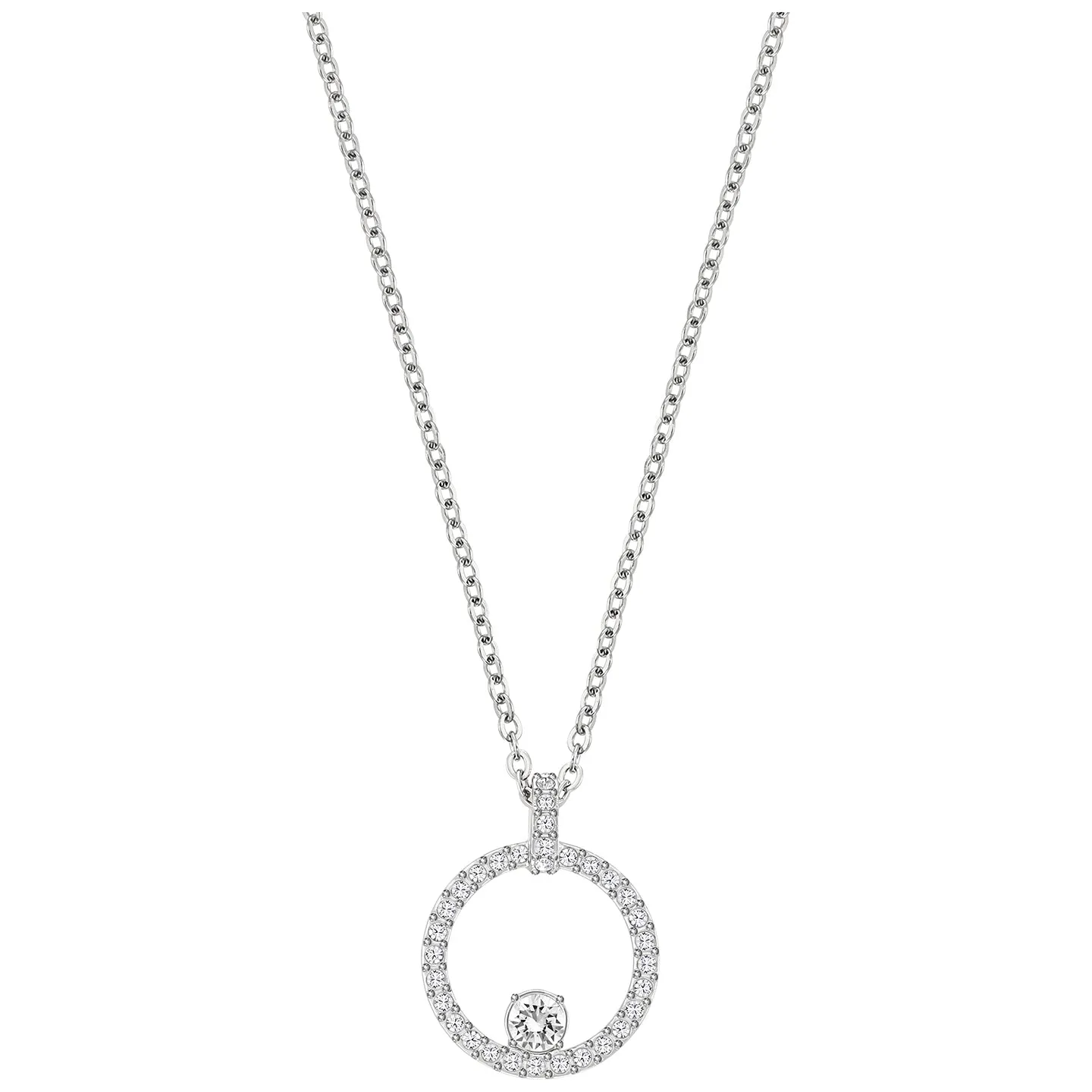 CREATIVITY CIRCLE PENDANT - RHODIUM PLATING