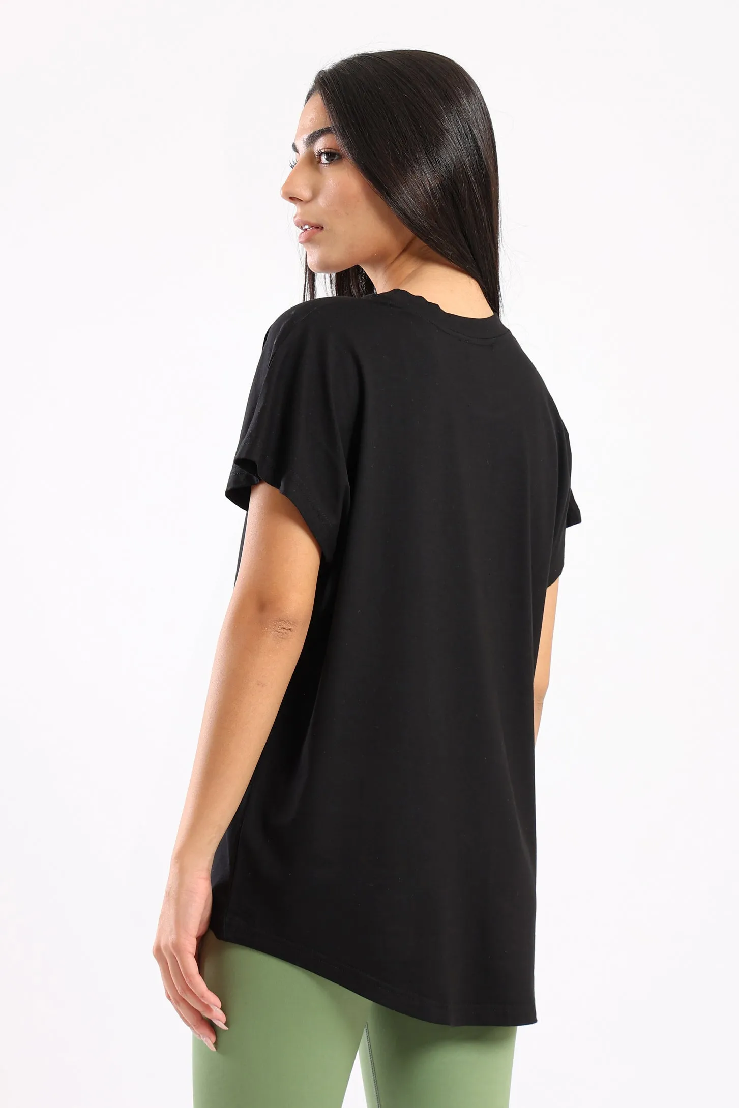 ELEVATE ATHLEISURE TOP - BLACK