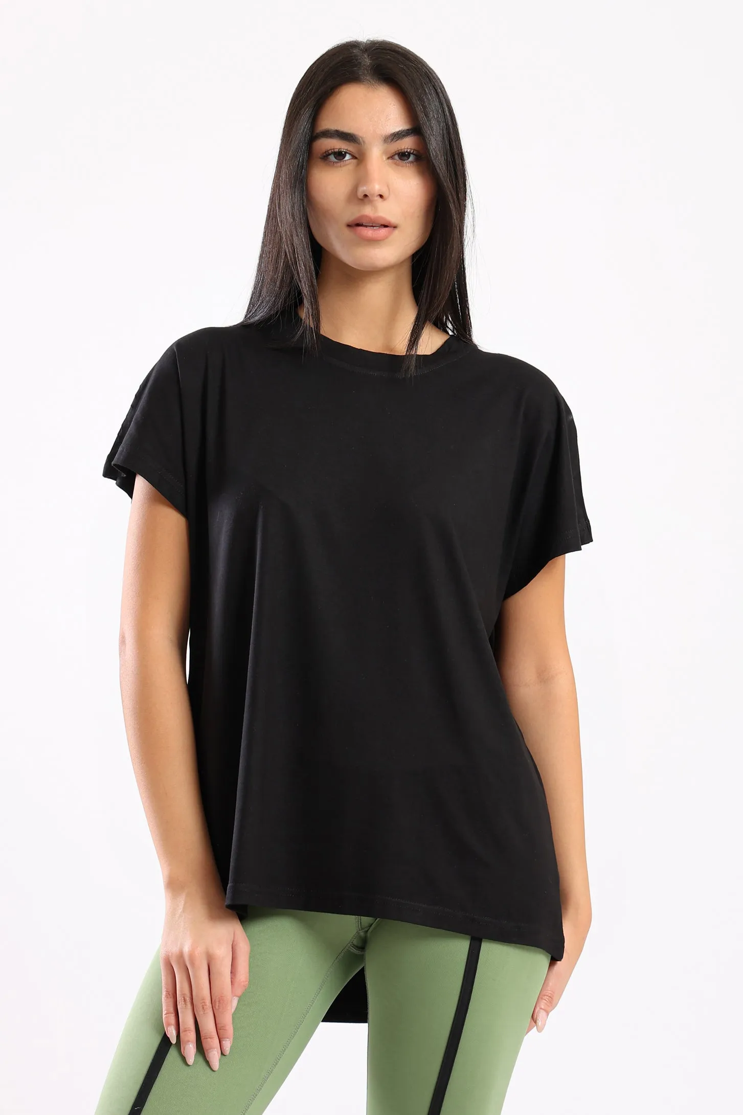 ELEVATE ATHLEISURE TOP - BLACK