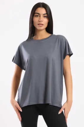 ELEVATE ATHLEISURE TOP - GREY