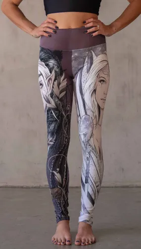 Elf   Sorceress  Mashup - Athleisure Leggings