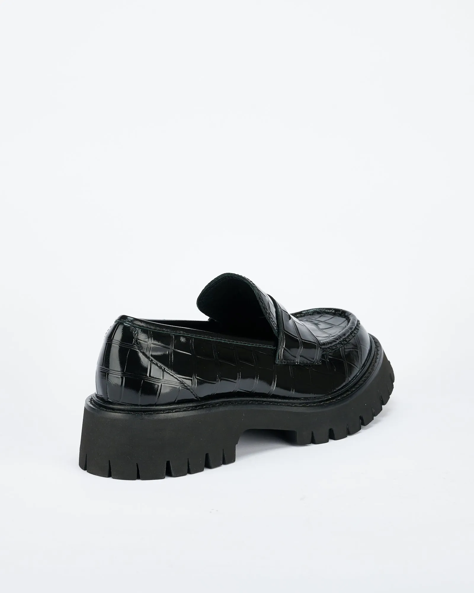 Maritime Loafer Black Croc