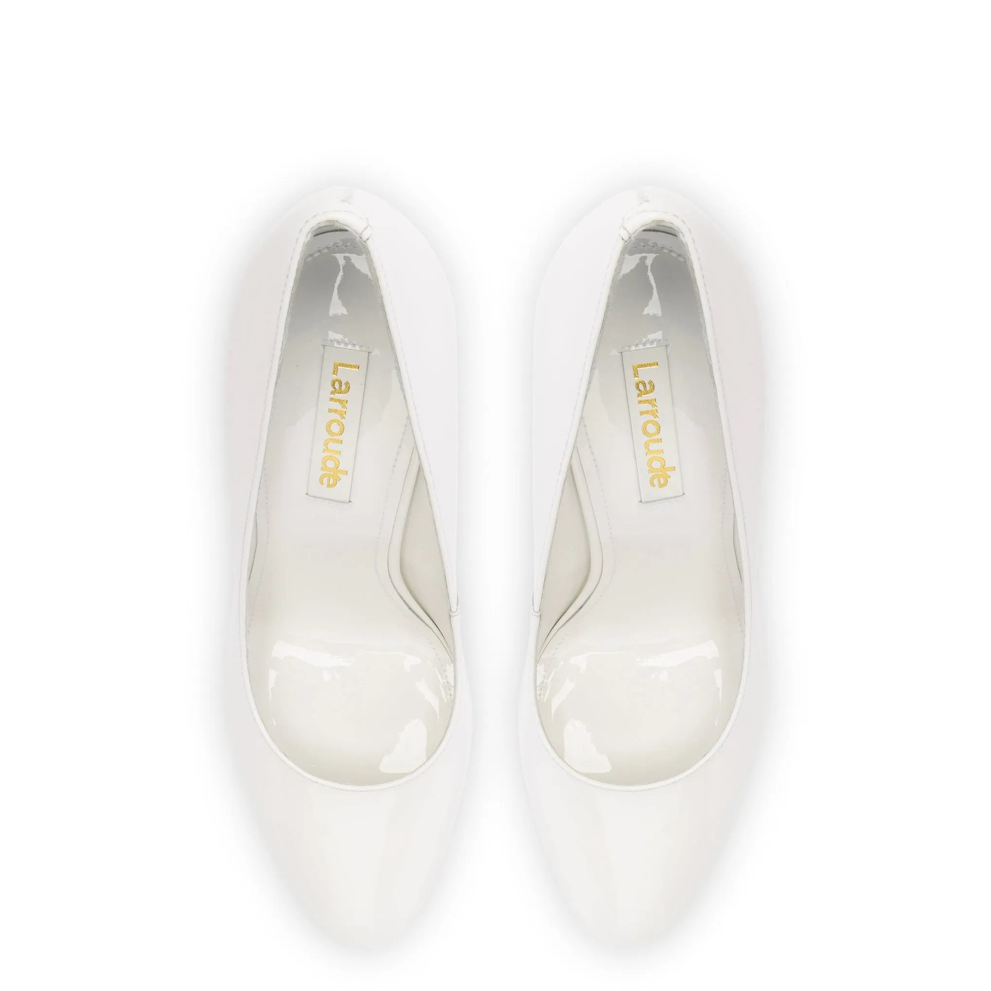 Michelle Pump In White Patent Leather