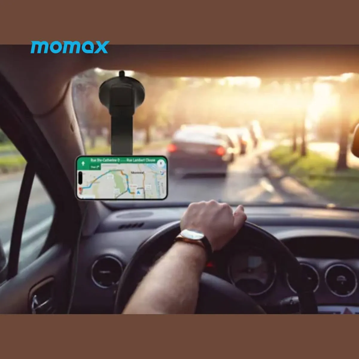 Momax Q.Mag Mount5 15W Magnetic Wireless Charging Car Mount (CM25B)