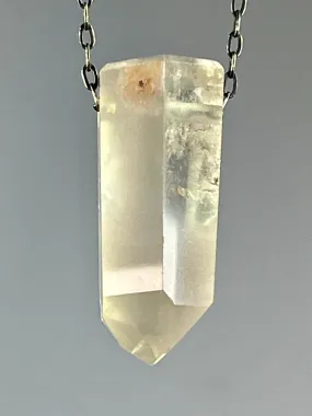 Quartz  with  Lithium inclusions Crystal Necklace