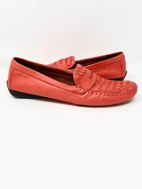 Robert Zur Women's Red Loafer woven Size 12 Flats