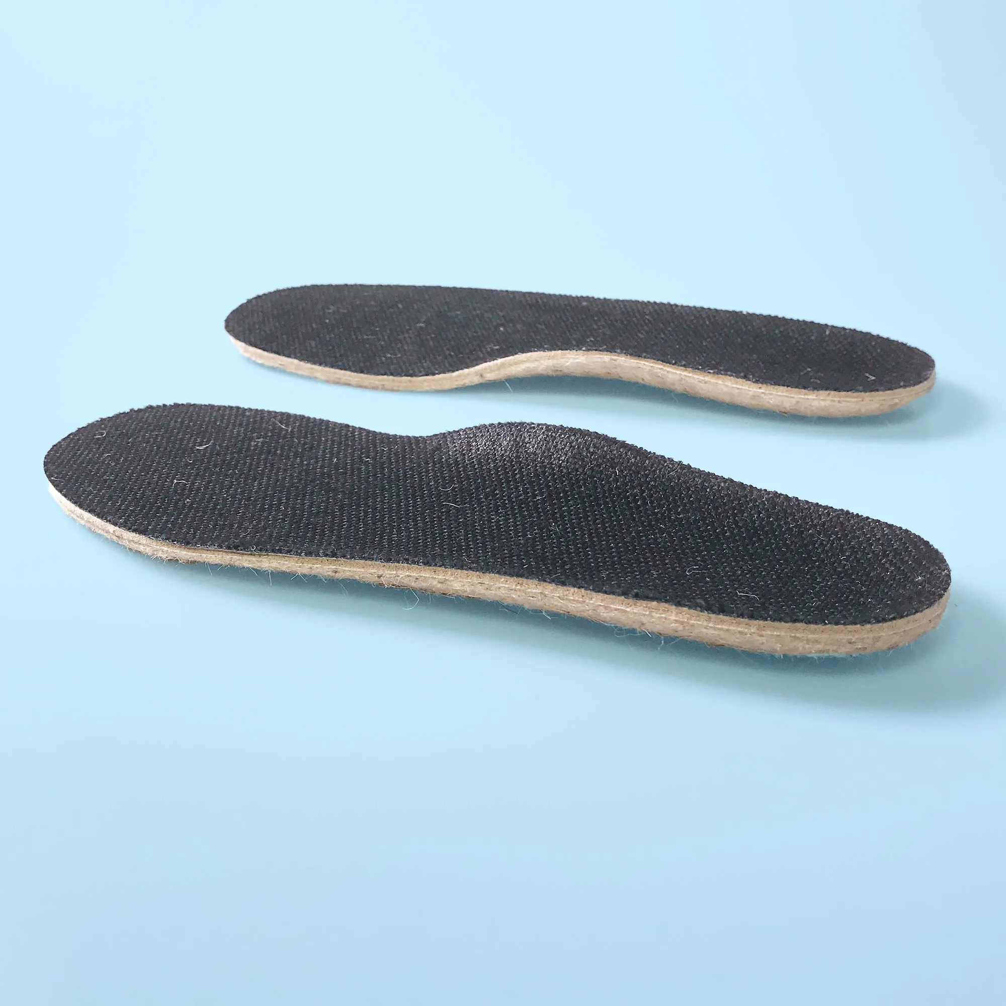 STANLEY PARK Organic Hemp Insole Footbed (Heat Fused with Natural Rubber & Felted Hemp) (100% Biodegradable)