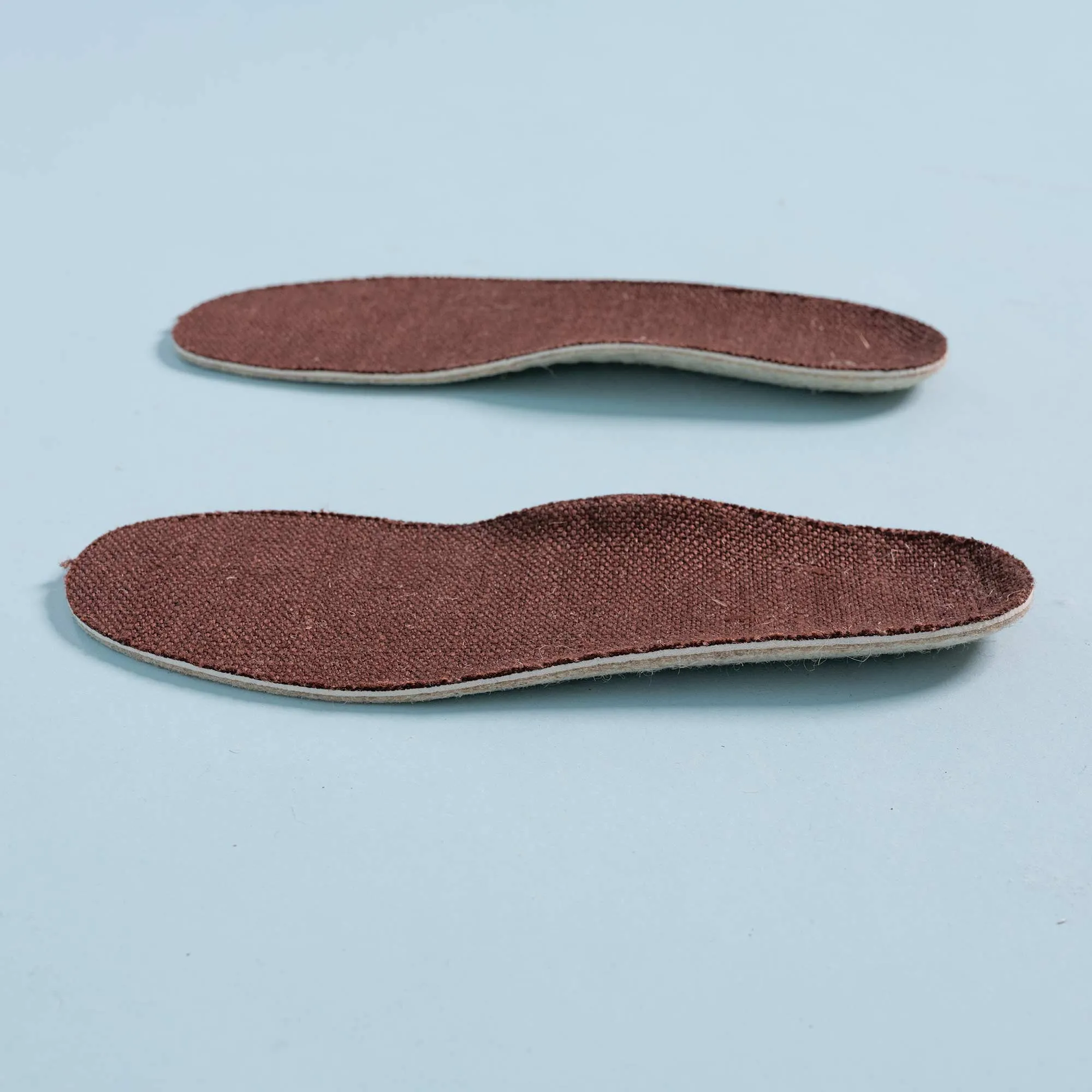 STANLEY PARK Organic Hemp Insole Footbed (Heat Fused with Natural Rubber & Felted Hemp) (100% Biodegradable)