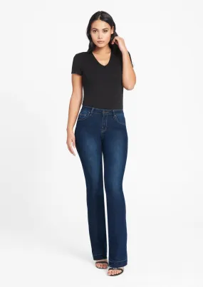 Tall High Waist Raw Edge Flare Jeans