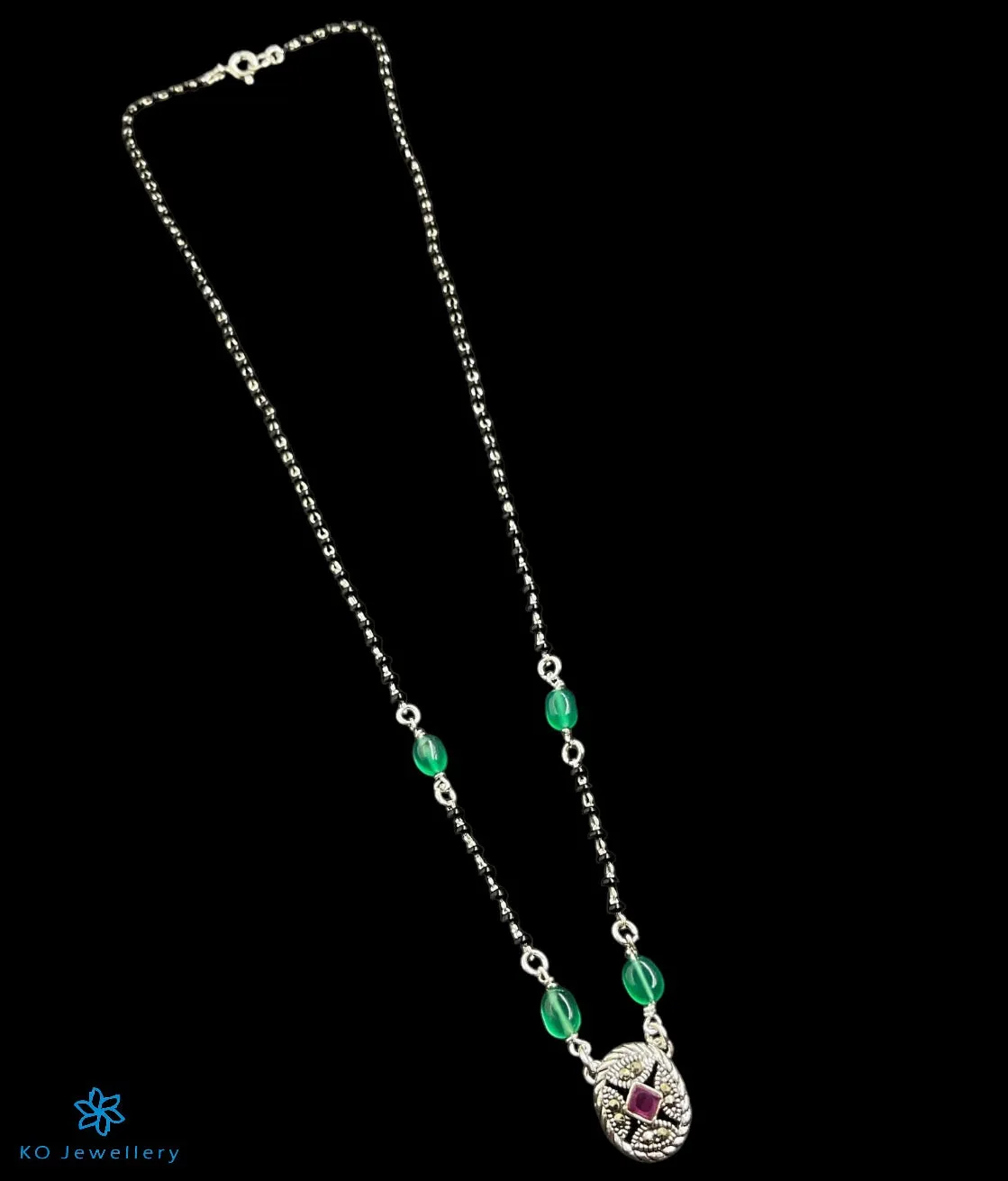 The Ananta Silver Mangalsutra Necklace